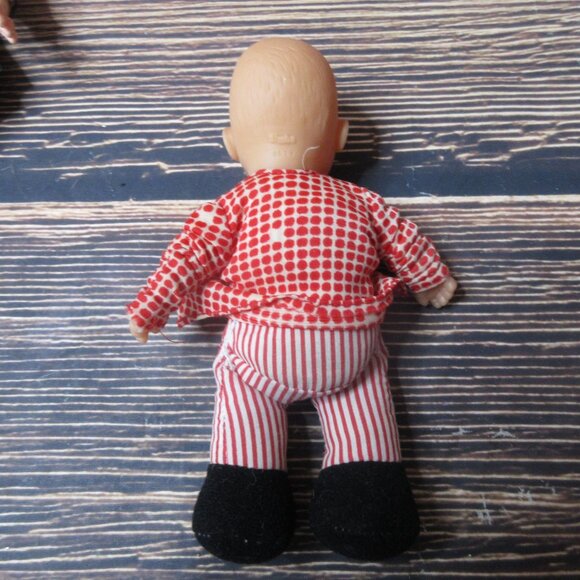 Set of 4 Antique Vintage Dolls 7 to 10.5" tall 1950s/1960s - Picture 3 of 11